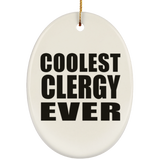Coolest Clergy Ever - Oval Ornament