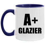 A+ Glazier - 11oz Accent Mug Purple