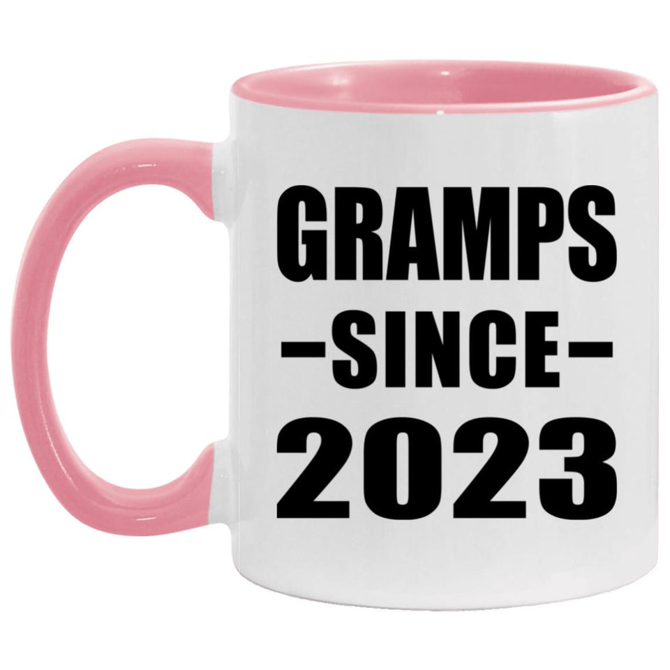 Gramps Since 2023 - 11oz Accent Mug Pink
