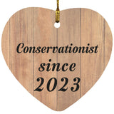 Conservationist Since 2023 - Heart Ornament C