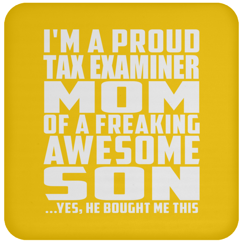 Proud Tax Examiner Mom Of Awesome Son - Drink Coaster