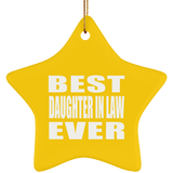 Best Daughter In Law Ever - Star Ornament