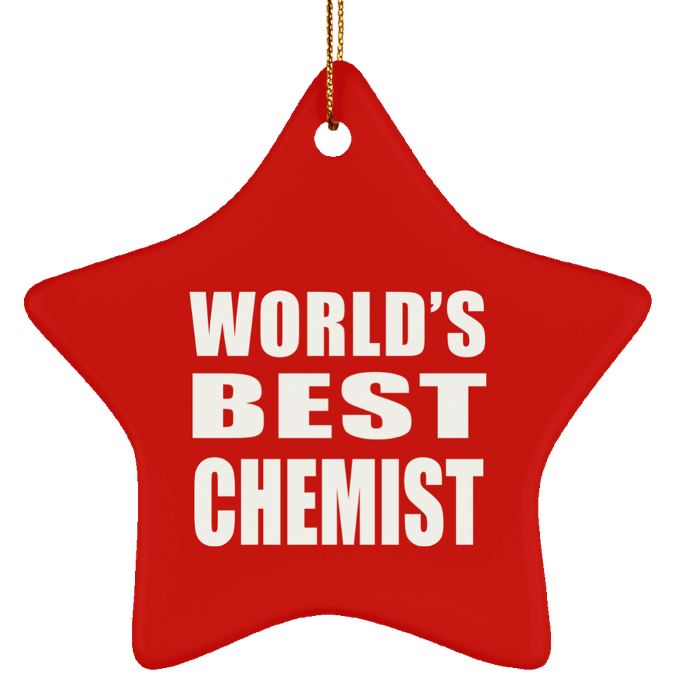 World's Best Chemist - Star Ornament