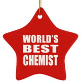 World's Best Chemist - Star Ornament