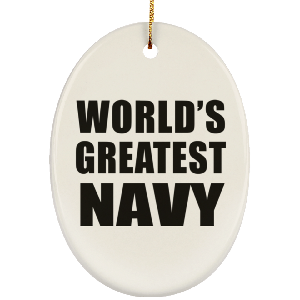 World's Greatest Navy - Oval Ornament