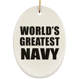 World's Greatest Navy - Oval Ornament