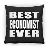 Best Economist Ever - Throw Pillow Black