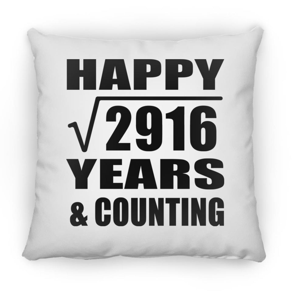 Happy 54th Anniversary Square Root of 2916 Years & Counting - Throw Pillow
