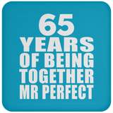 65th Anniversary 65 Years Of Being Mr Perfect - Drink Coaster
