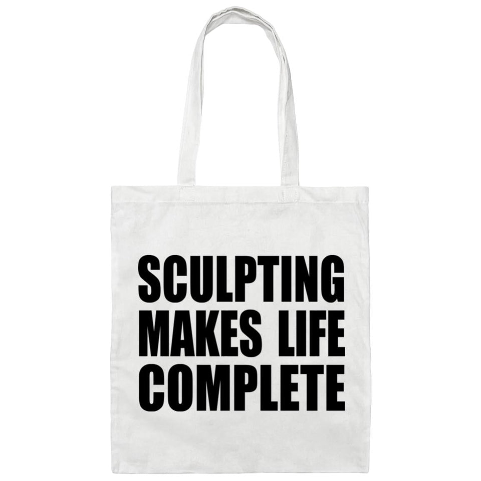 Sculpting Makes Life Complete - Tote Bag White