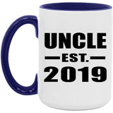 Uncle Established EST. 2019 - 15oz Accent Mug Purple