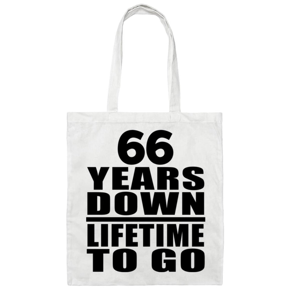 66th Anniversary 66 Years Down Lifetime To Go - Tote Bag White