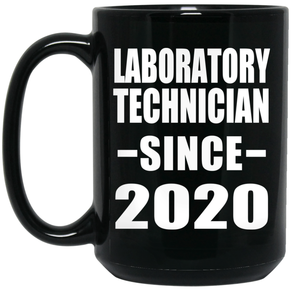 Laboratory Technician Since 2020 - 15oz Coffee Mug Black
