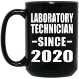 Laboratory Technician Since 2020 - 15oz Coffee Mug Black