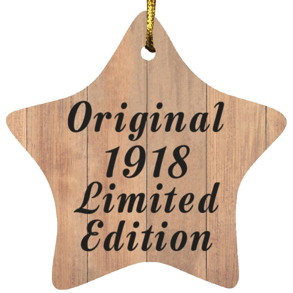 106th Birthday Original 1918 Limited Edition - Star Ornament C