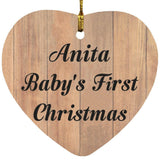 Anita Baby's First Christmas - Heart Ornament C