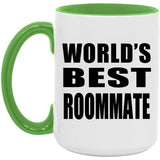 World's Best Roommate - 15oz Accent Mug Green