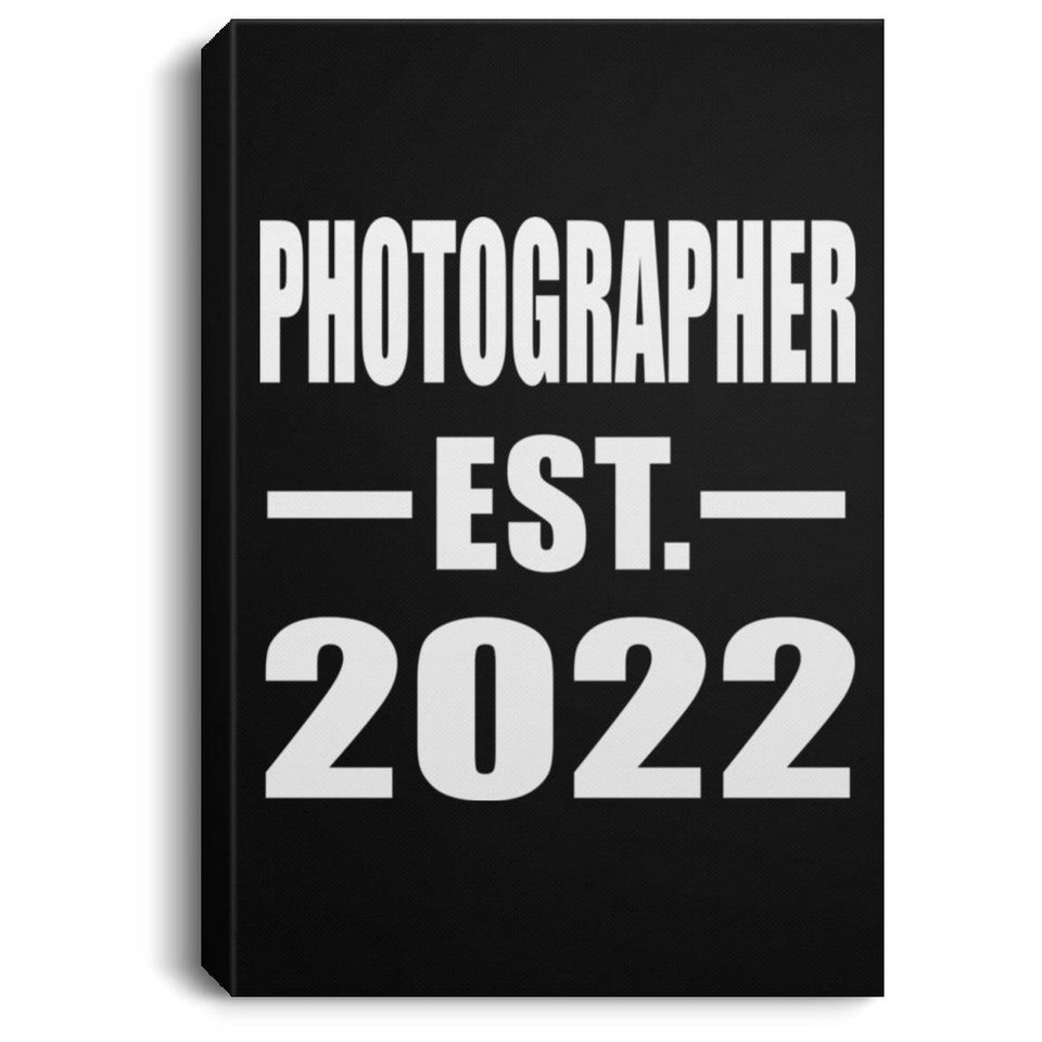 Photographer Established EST. 2022 - Canvas Portrait
