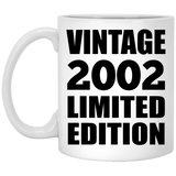 22nd Birthday Vintage 2002 Limited Edition - 11oz Coffee Mug