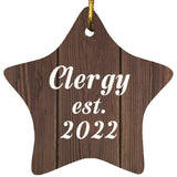 Clergy Established Est. 2022 - Star Ornament D
