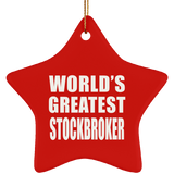 World's Greatest Stockbroker - Star Ornament