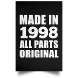26th Birthday Made in 1998 All Parts Original - Poster Portrait
