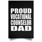 Proud Vocational Counselor Dad - Poster Portrait
