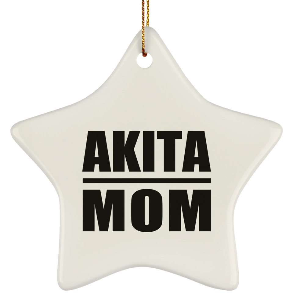 Akita Mom - Star Ornament