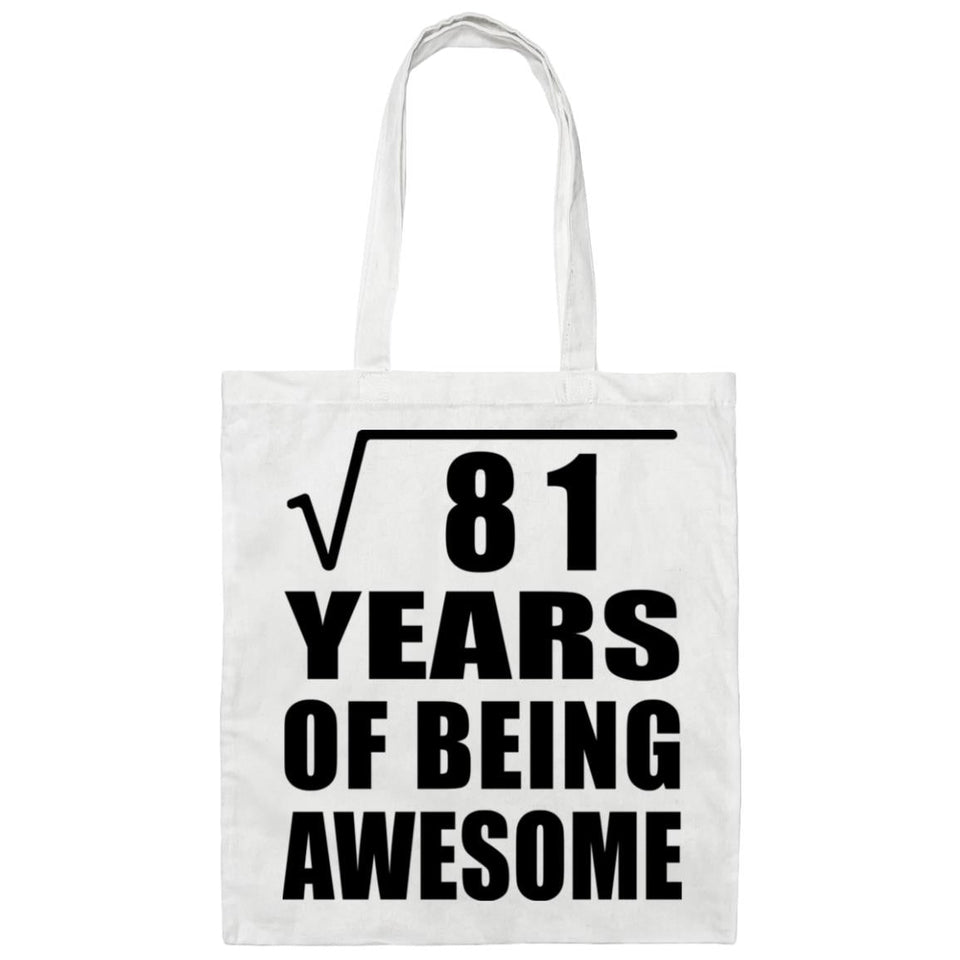 9th Birthday Square Root of 81 Years of Being Awesome - Tote Bag White