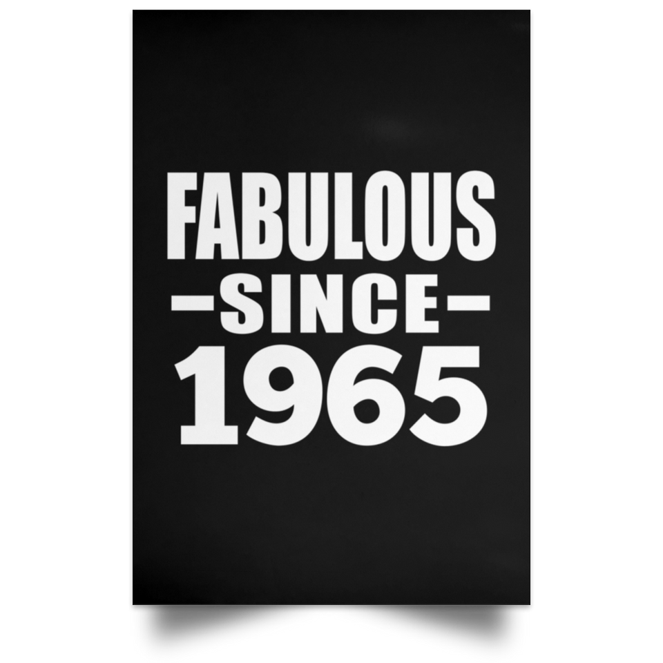 59th Birthday Fabulous Since 1965 - Poster Portrait