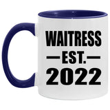 Waitress Established Est. 2022 - 11oz Accent Mug Purple