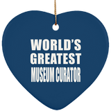 World's Greatest Museum Curator - Heart Ornament