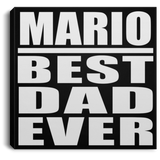 Mario Best Dad Ever - Canvas Square