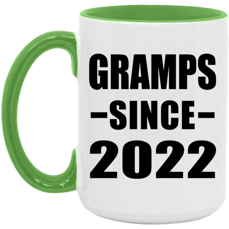 Gramps Since 2022 - 15oz Accent Mug Green
