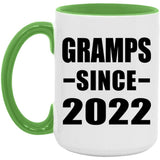 Gramps Since 2022 - 15oz Accent Mug Green