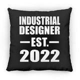 Industrial Designer Established EST. 2022 - Throw Pillow Black