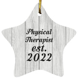 Physical Therapist Established Est. 2022 - Star Ornament F