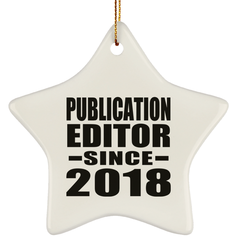 Publication Editor Since 2018 - Star Ornament