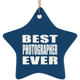 Best Photographer Ever - Star Ornament