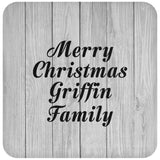 Merry Christmas Griffin Family - Drink Coaster F