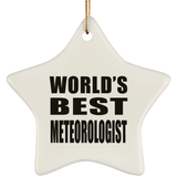 World's Best Meteorologist - Star Ornament