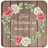 First Christmas As Brother In Law - Drink Coaster B