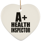 A+ Health Inspector - Heart Ornament