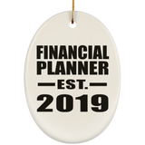 Financial Planner Established EST. 2019 - Oval Ornament