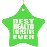 Best Health Inspector Ever - Star Ornament