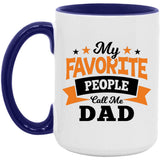My Favorite People Call Me Dad - 15oz Accent Mug Purple