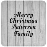 Merry Christmas Patterson Family - Drink Coaster F