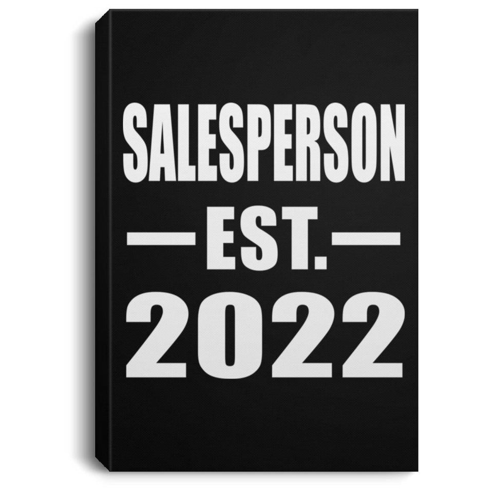 Salesperson Established EST. 2022 - Canvas Portrait