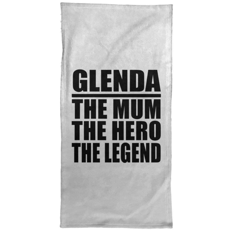 Glenda The Mum The Hero The Legend - Hand Towel