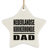 Nederlandse Kooikerhondje Dad - Star Ornament